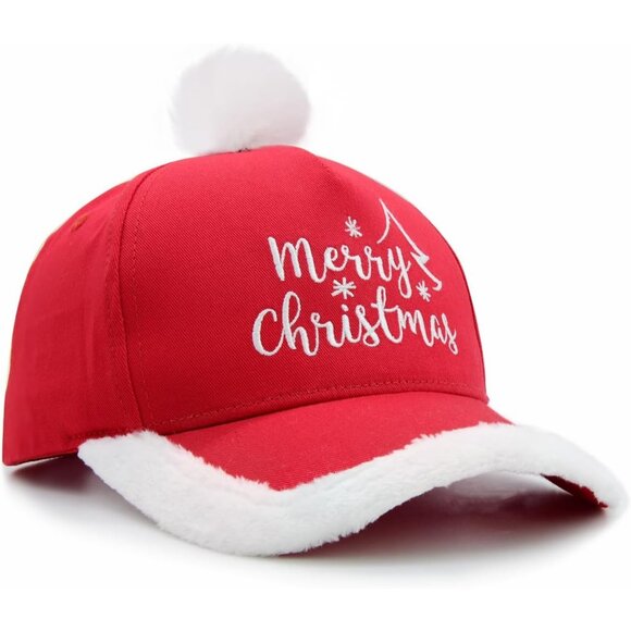 Merry Christmas Hat for Unisex Adults, Embroidered Adjustable Xmas Holiday Hat - Picture 5 of 7